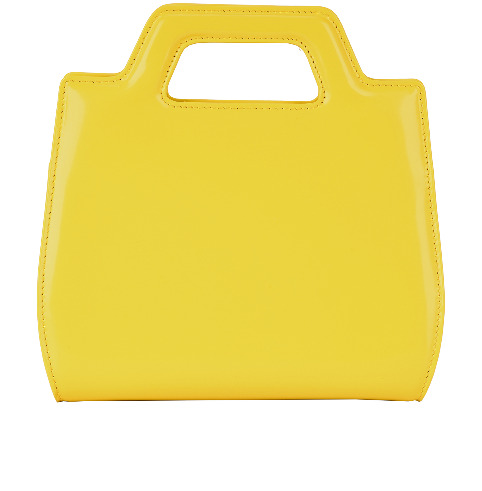 Mini Wanda, &pound;220, Handbags, Yellow, Leather, Back view